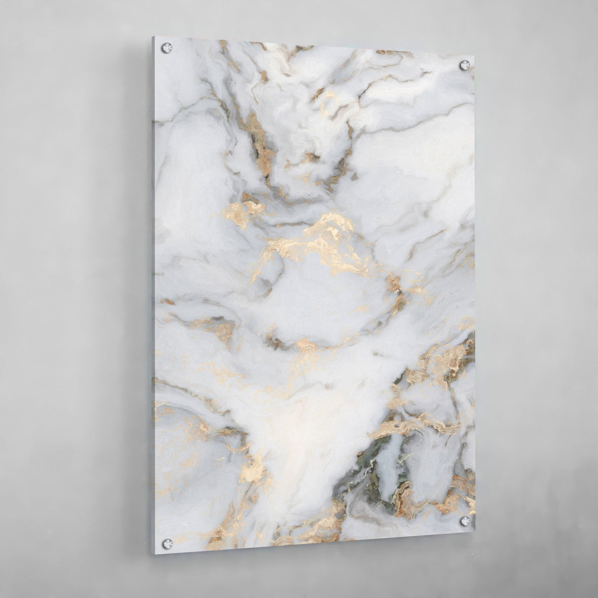 White Marble Wall Art - The Trendy Art