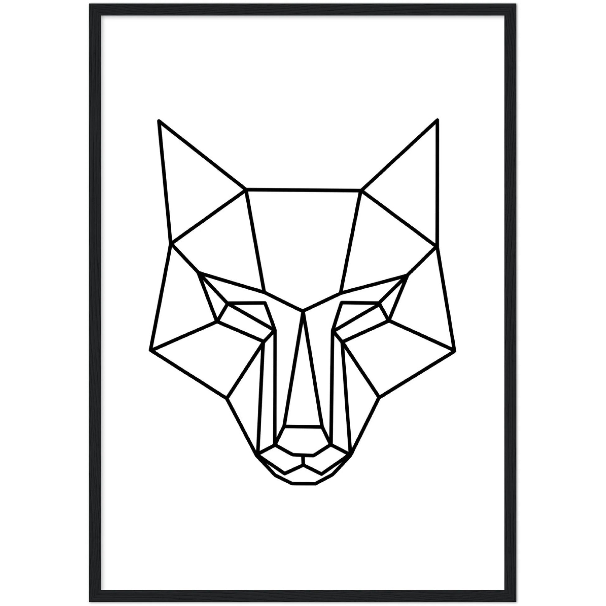 Wolf Geometric Wall Art - The Trendy Art