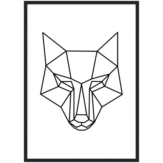 Wolf Geometric Wall Art - The Trendy Art
