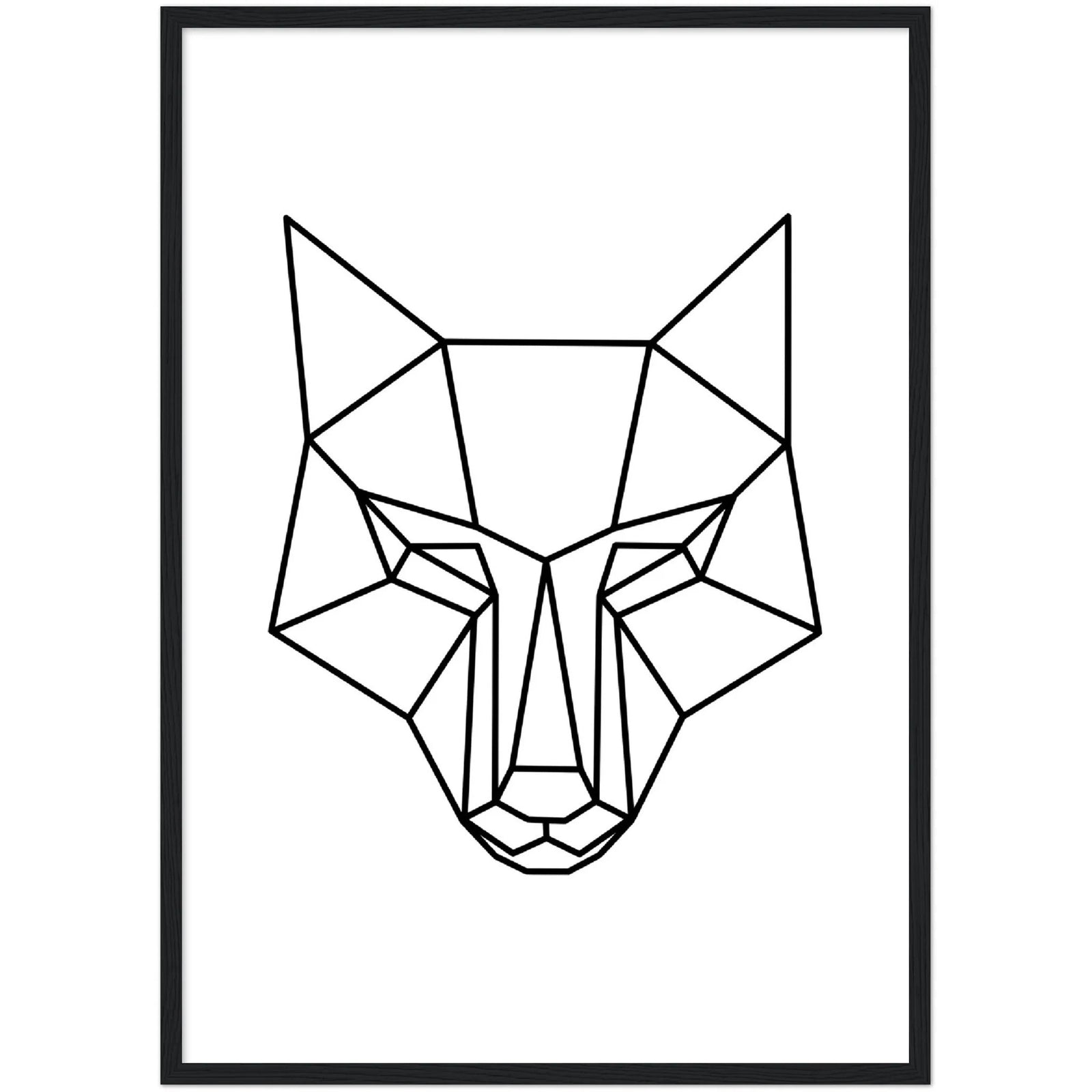 Wolf Geometric Wall Art - The Trendy Art