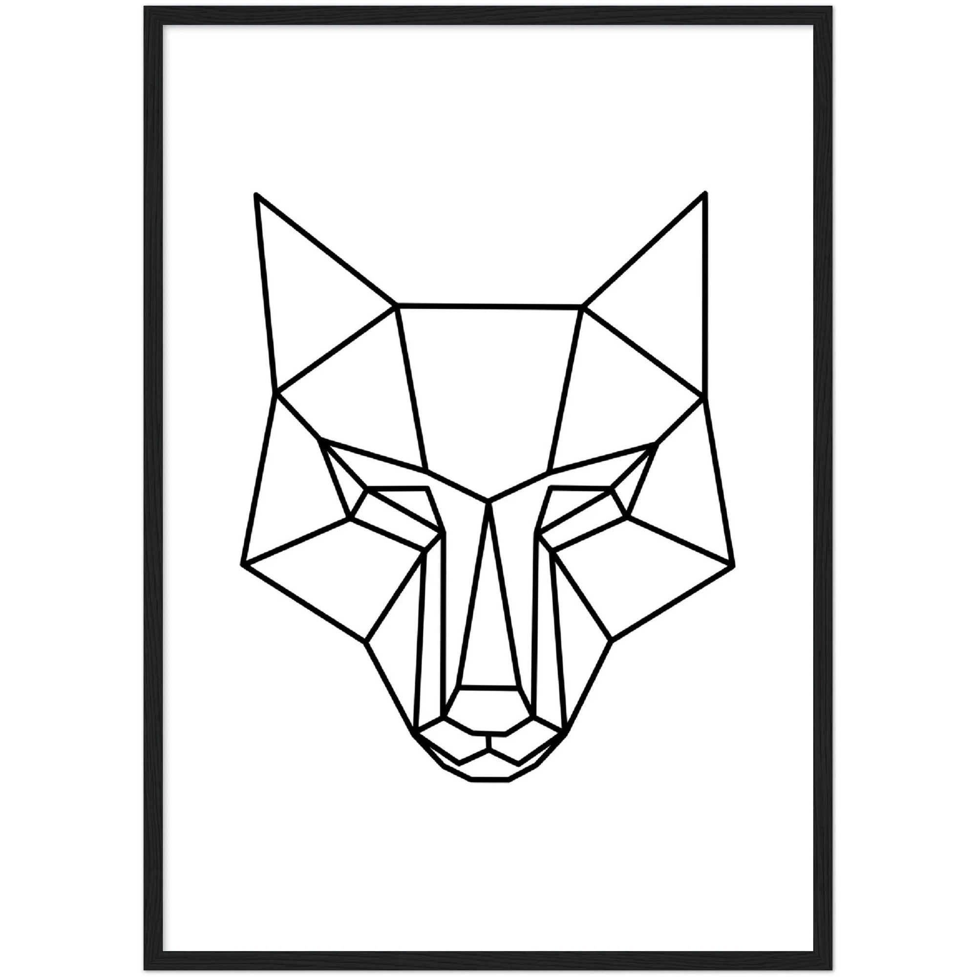 Wolf Geometric Wall Art - The Trendy Art