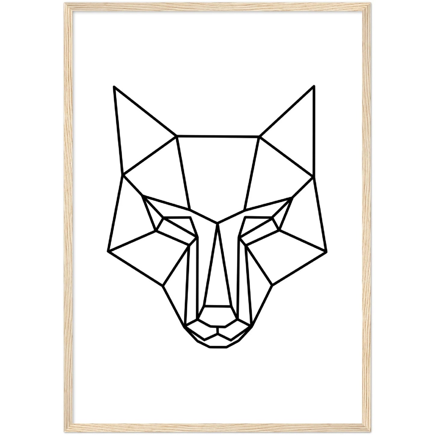 Wolf Geometric Wall Art - The Trendy Art