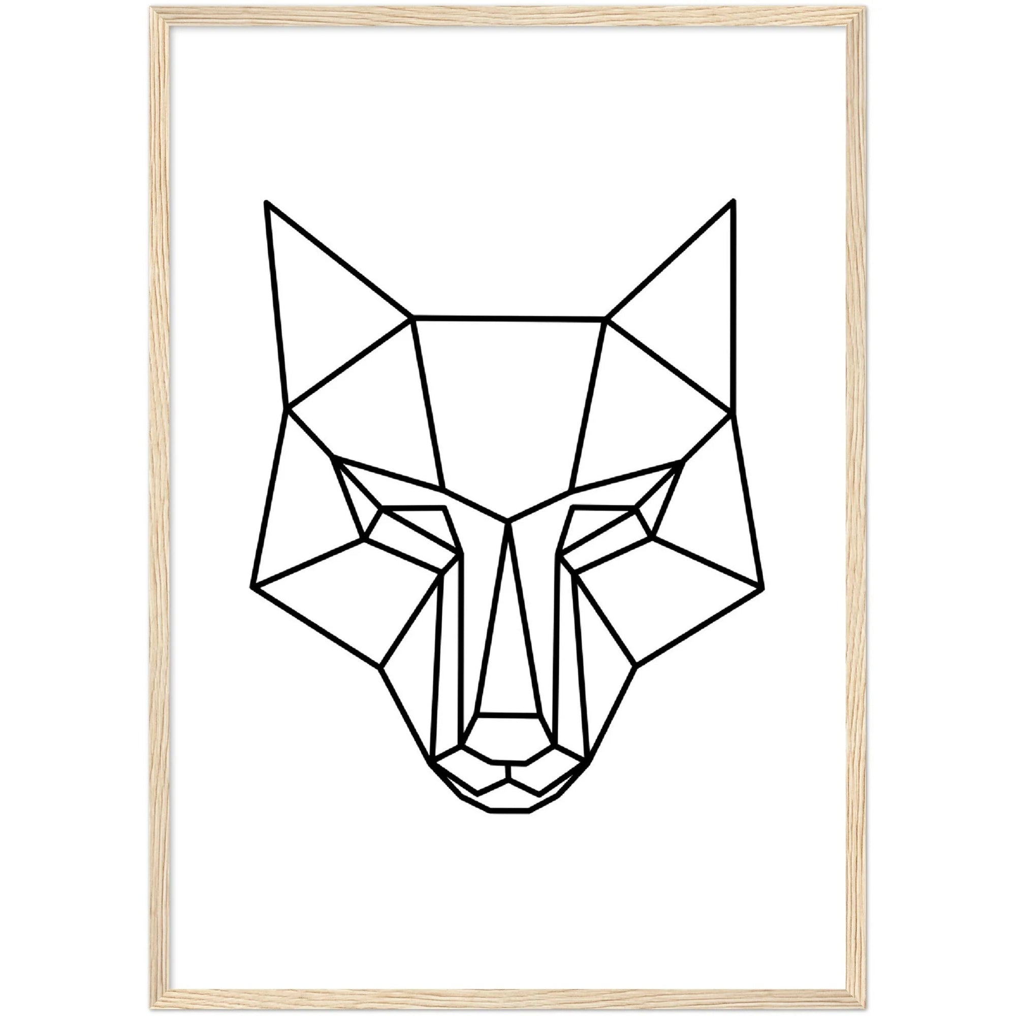 Wolf Geometric Wall Art - The Trendy Art