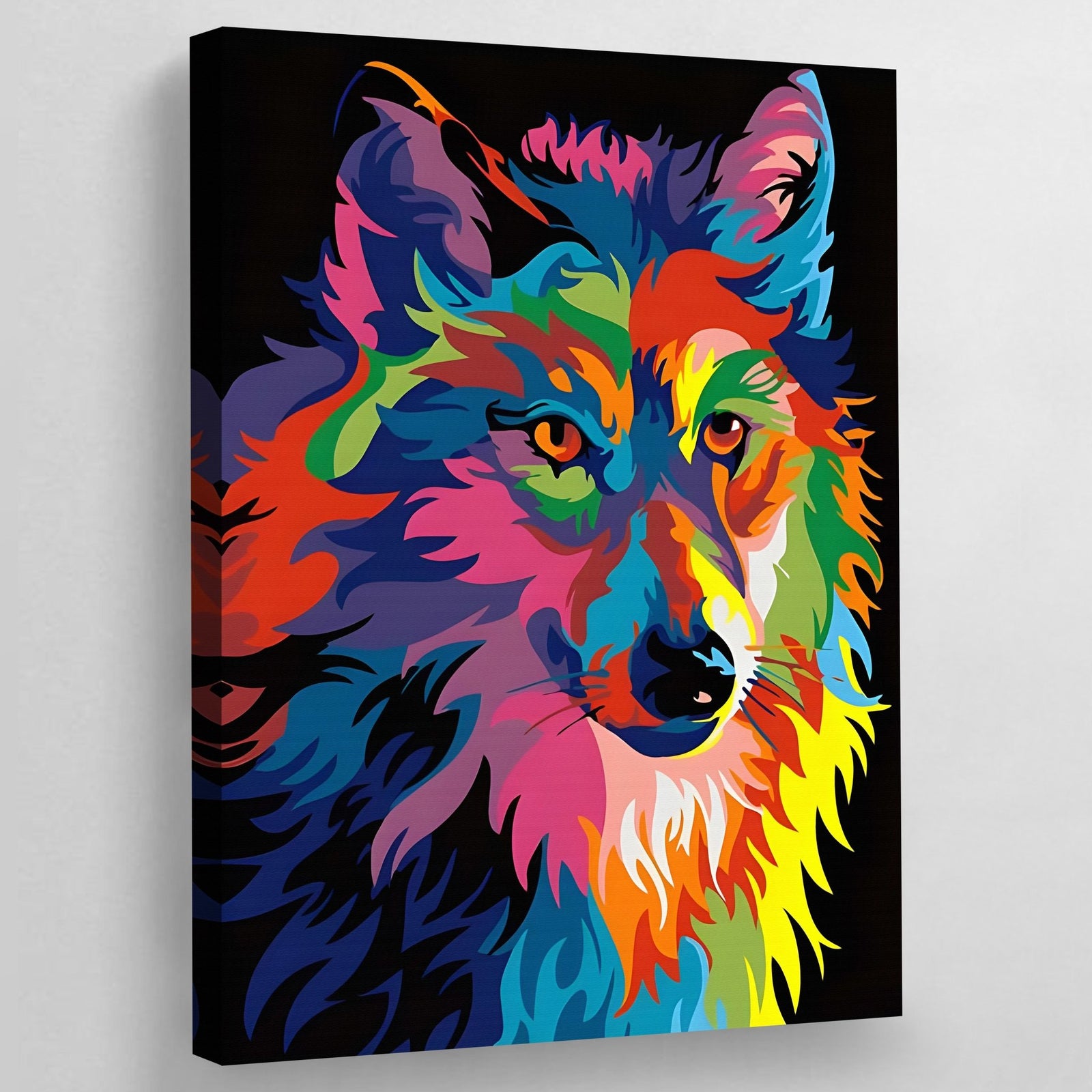 Wolf Pop Art Canvas - The Trendy Art