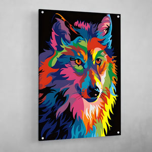 Wolf Pop Art Canvas - The Trendy Art