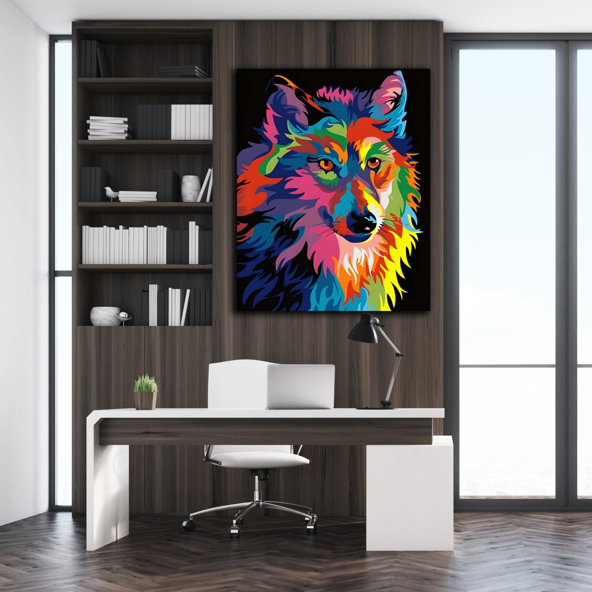Wolf Pop Art Canvas - The Trendy Art