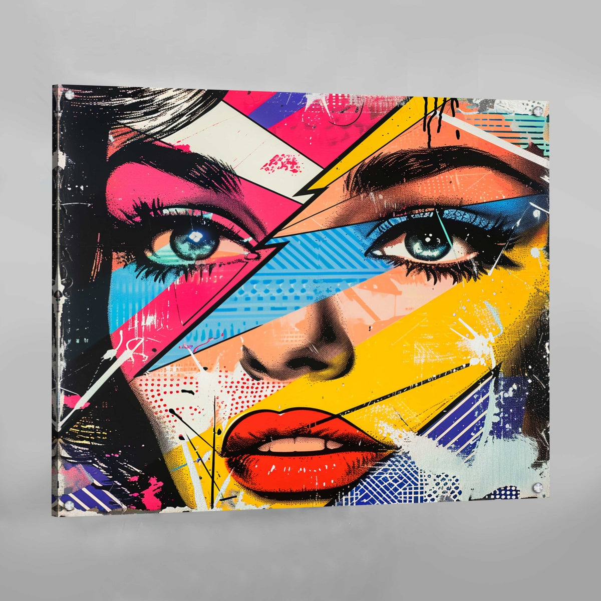 Woman Face Pop Art Canvas - The Trendy Art