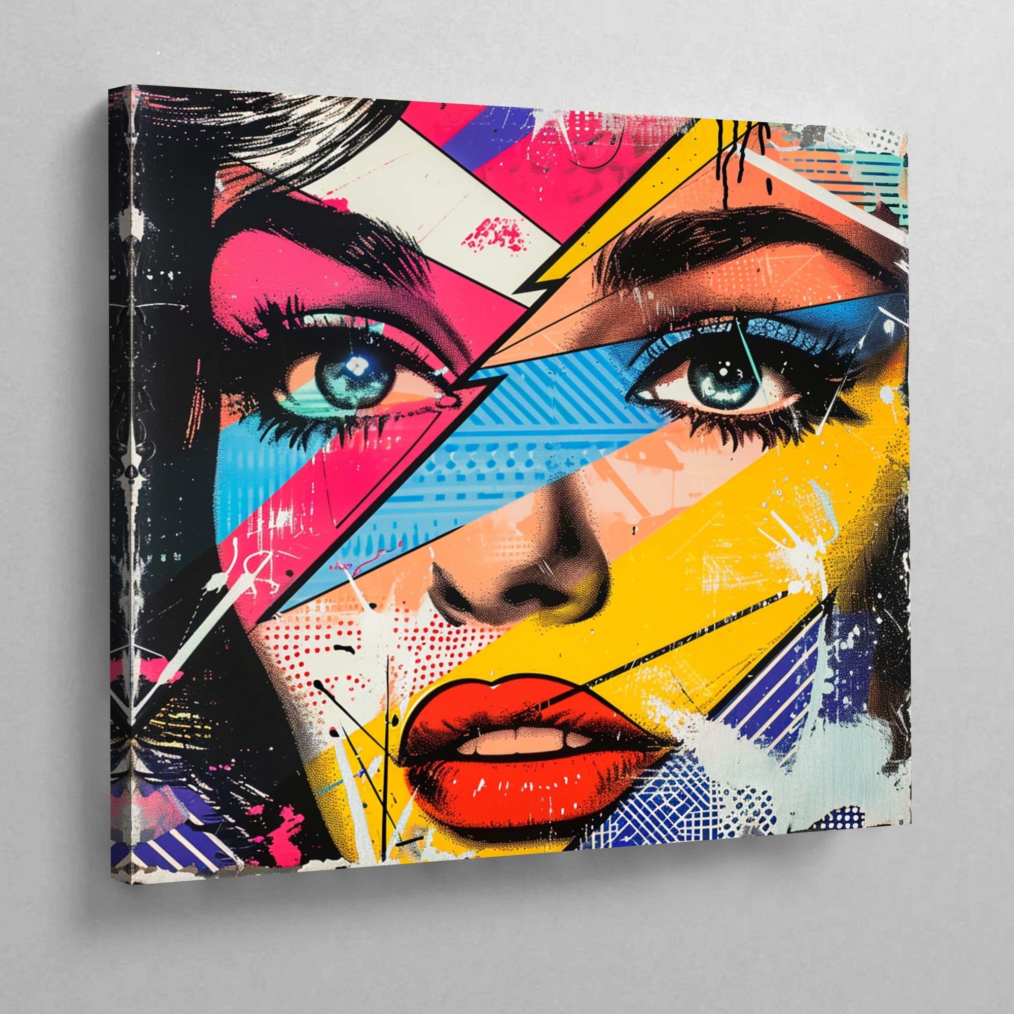 Woman Face Pop Art Canvas - The Trendy Art