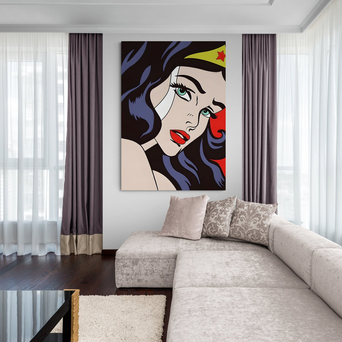 Woman Pop Art Canvas - The Trendy Art