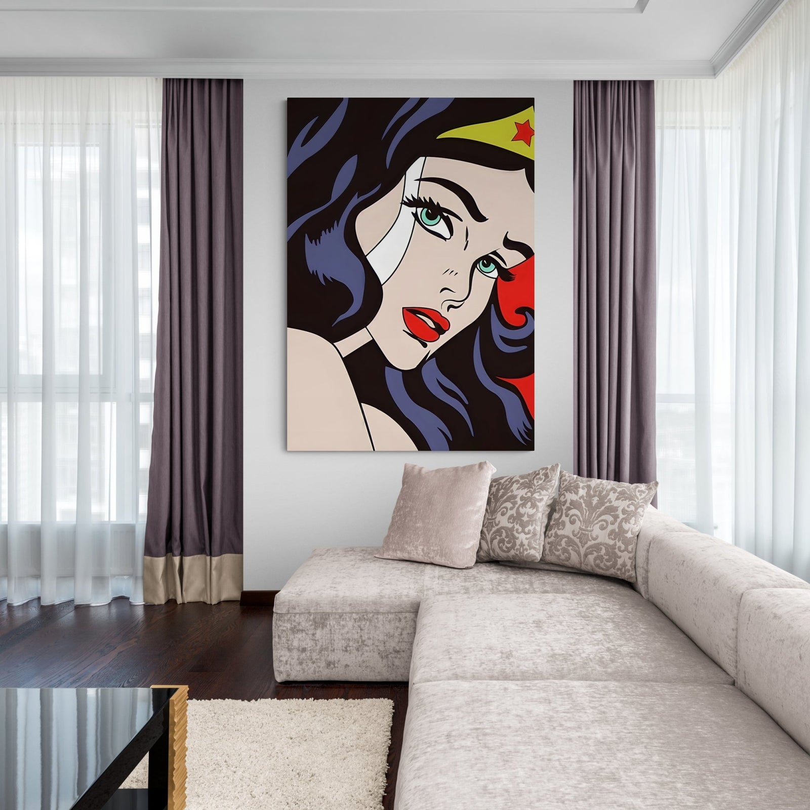 Woman Pop Art Canvas - The Trendy Art