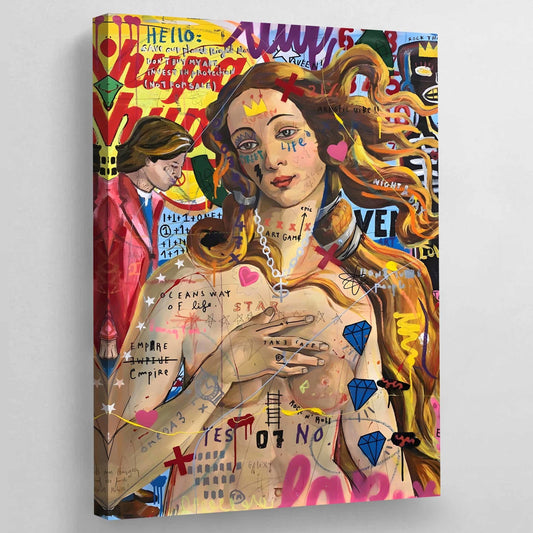 Women Graffiti Canvas - The Trendy Art