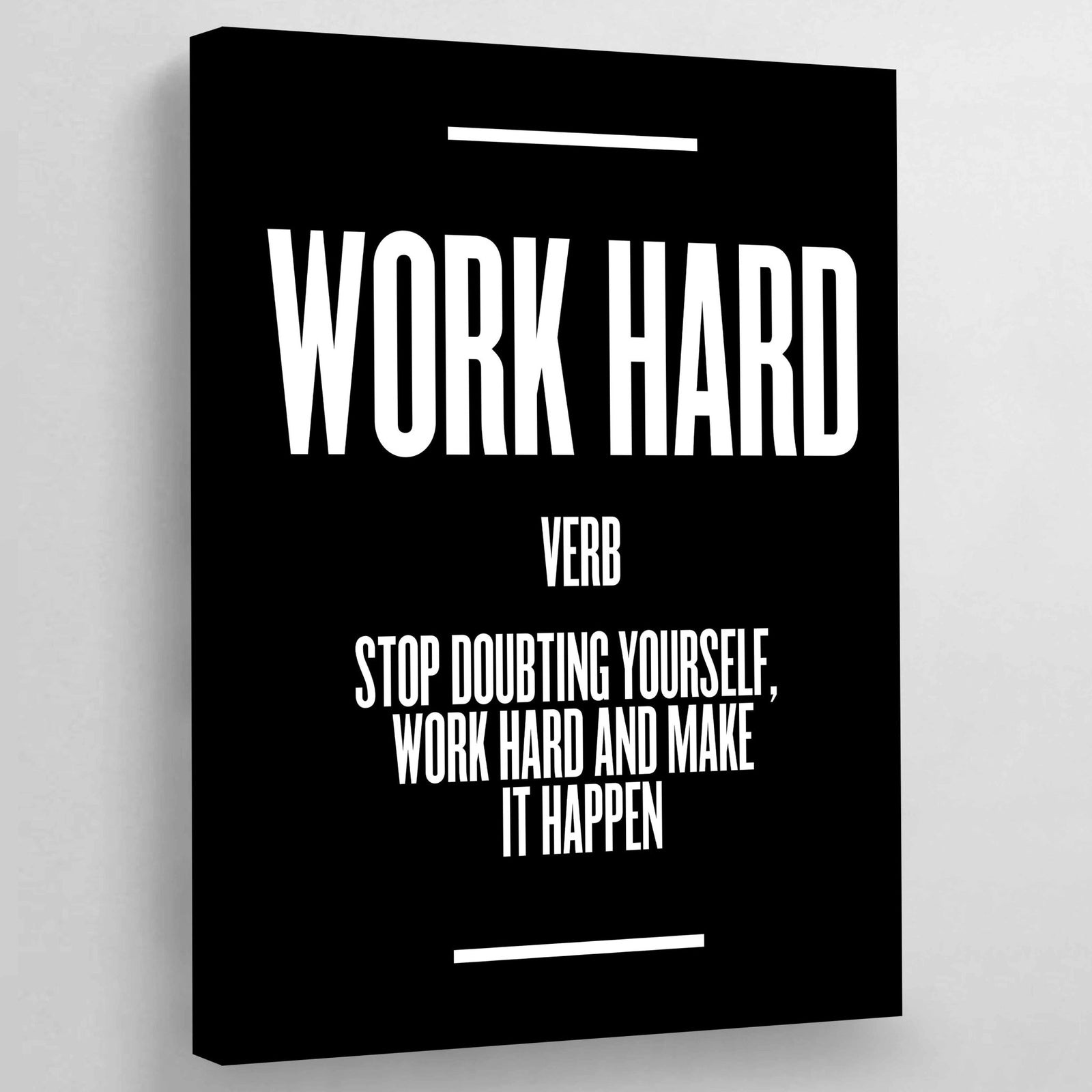 Work Hard Wall Art - The Trendy Art