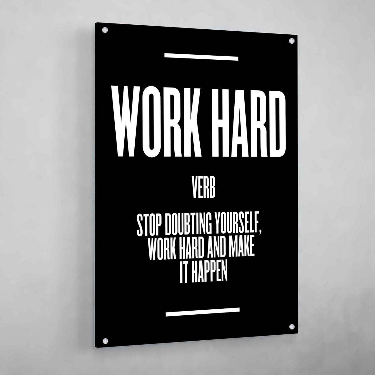Work Hard Wall Art - The Trendy Art